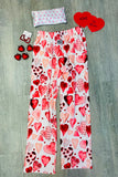 Red Painted Hearts Lounge Pants