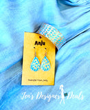 Patina Oceanic Scales Earrings