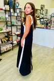 Nicoletta Color Block Tank Maxi Dress