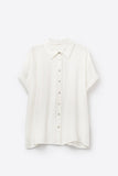 The Q2 Short Sleeve Blouse- Cream