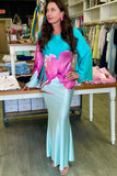 The Verona Belted Bell Sleeve Dress