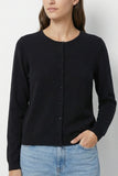 The Q2 Ribbed Knit Cardigan w/ Pearl Buttons