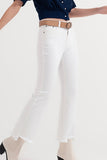 The Q2 Straight Wide Leg Jeans - White