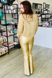 Mystree Metallic Net Pullover Sweater