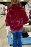 Avec Les Filles Grooved Faux Fur Coat