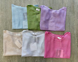 Q2 Sparkle Open Knit Sweater