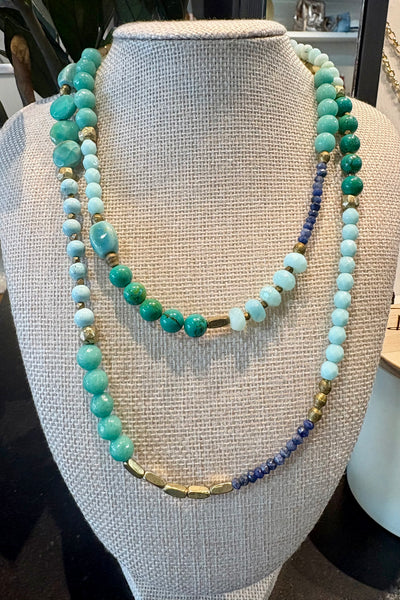 Drift by JenG Necklace: Long Multi Stone