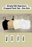 Simply Niki Signature Cropped Tank Top - One Size