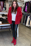 Sarah Jessica Minky Fur Jacket