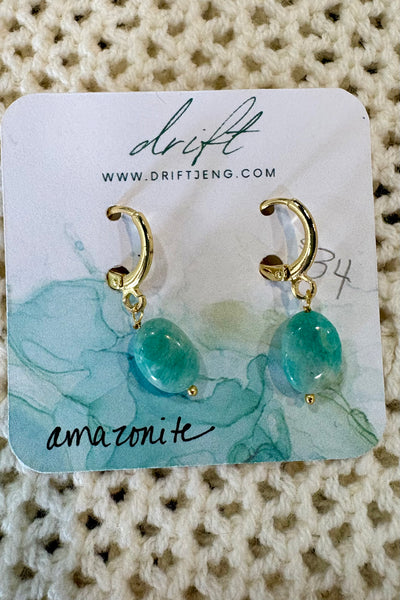 Drift by JenG Earrings: Amazonite