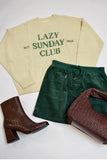 “LAZY SUNDAY CLUB” Sweater