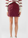 Q2 Straight Mini Skirt w/ Pockets