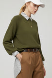 The Q2 Relaxed Style Jumper Sweater with Balloon Sleeve