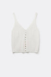 The Q2 Knit Buttoned Crop Top