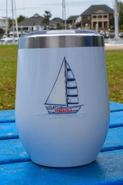 Insulated Wine Tumbler - Sailboat - Pensacola