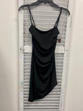 City Studio Knit Asymmetrical Party Dress - Black or Scarlet