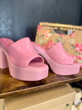 Sienne Slide Platform Sandals - Pink