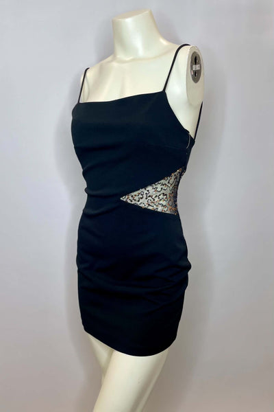 JUMP Sequin Side Cut Out Dress