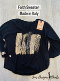 Faith Metallic Italian Sweater
