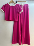 Giancola 2pc Ribbed Top + Pants Set