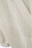 The Q2 Draped Crochet Cardigan Sweater