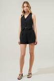 Rica Suave Pleated Shorts - Black