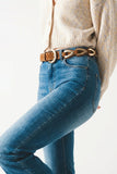 Q2 Studded Western Buckle Waist Belt