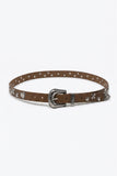 Q2 Camel Heart Studded Western Belt