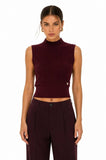 The Essential Sleeveless Ribbed Turtleneck Sweater