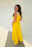 The Enzo Racing Stripe Ribbed Tank Dress
