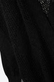 The Q2 Draped Crochet Cardigan Sweater