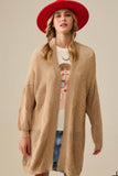 The Q2 Draped Crochet Cardigan Sweater