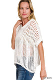 Lucy Lou Knit Crochet Sweater - Multiple Colors