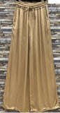 Italian Wide Leg Satin Feel Pants
