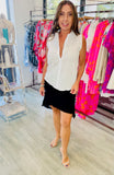 The Astra Sleeveless Button Down Top