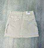 Q2 Cargo Mini Skirt - Beige