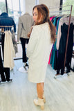 Q2 Oversized Maxi Cardigan Sweater - Cream