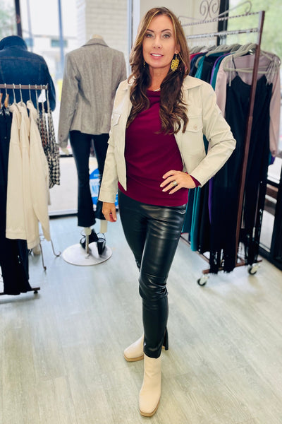 Bentley Faux Leather Jacket