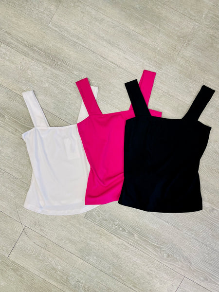 Renee Square Neck Rib Knit Top