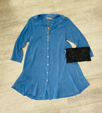 The Long Island Tunic Button Down Dress