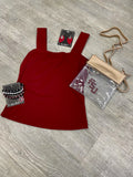 Renee Square Neck Rib Knit Top