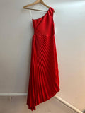 The Francesca Pleated One Shoulder Side Cutout Dress
