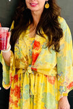Mystree Print Mix Kimono