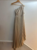 The Francesca Pleated One Shoulder Side Cutout Dress
