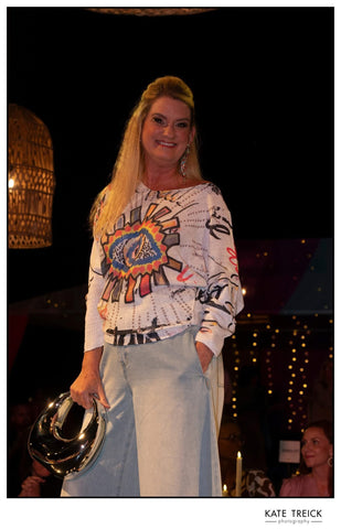 Evil Eye Italian Printed Sweater