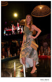 The Tuscany Italian Satin Dress with Scarf