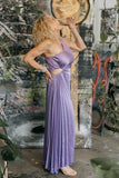 The Francesca Pleated One Shoulder Side Cutout Dress