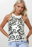 Q2 Big Sequin Energy Tank Top
