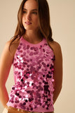 Q2 Big Sequin Energy Tank Top