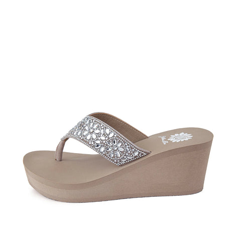 Yellow Box Enola Wedge Flip Flop Sandal